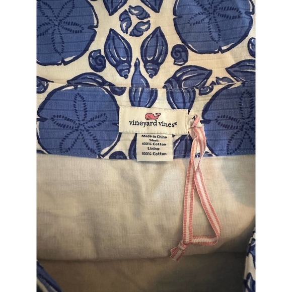 Vineyard Vines Scalloped Shell Margo Skirt women’s size 4 breaker blue - Picture 6 of 6